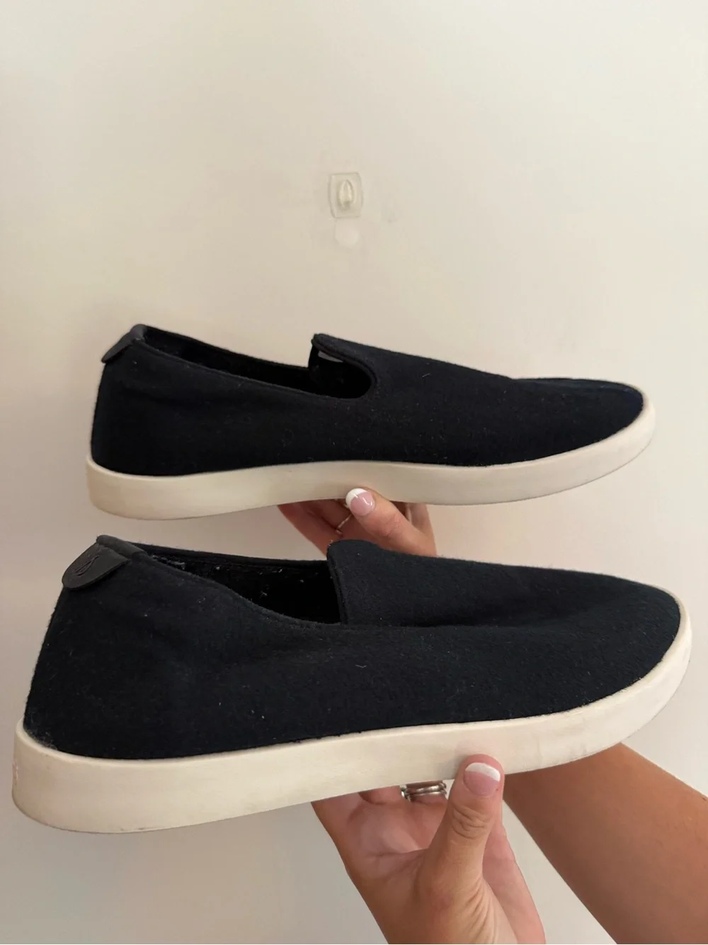 allbirds Men’s Black Wool Slip-On Shoes - Never Worn